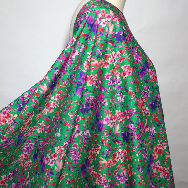 Artlux ~ 'Dapple ~ Green' Luxury Cotton Lawn ~ Made in Italy
